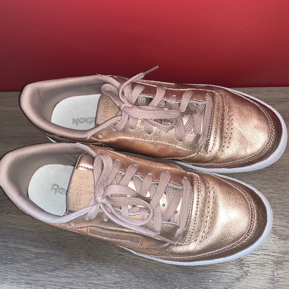 Reebok Harman RoseGold Sneakers Sz 8.5 (runs big)